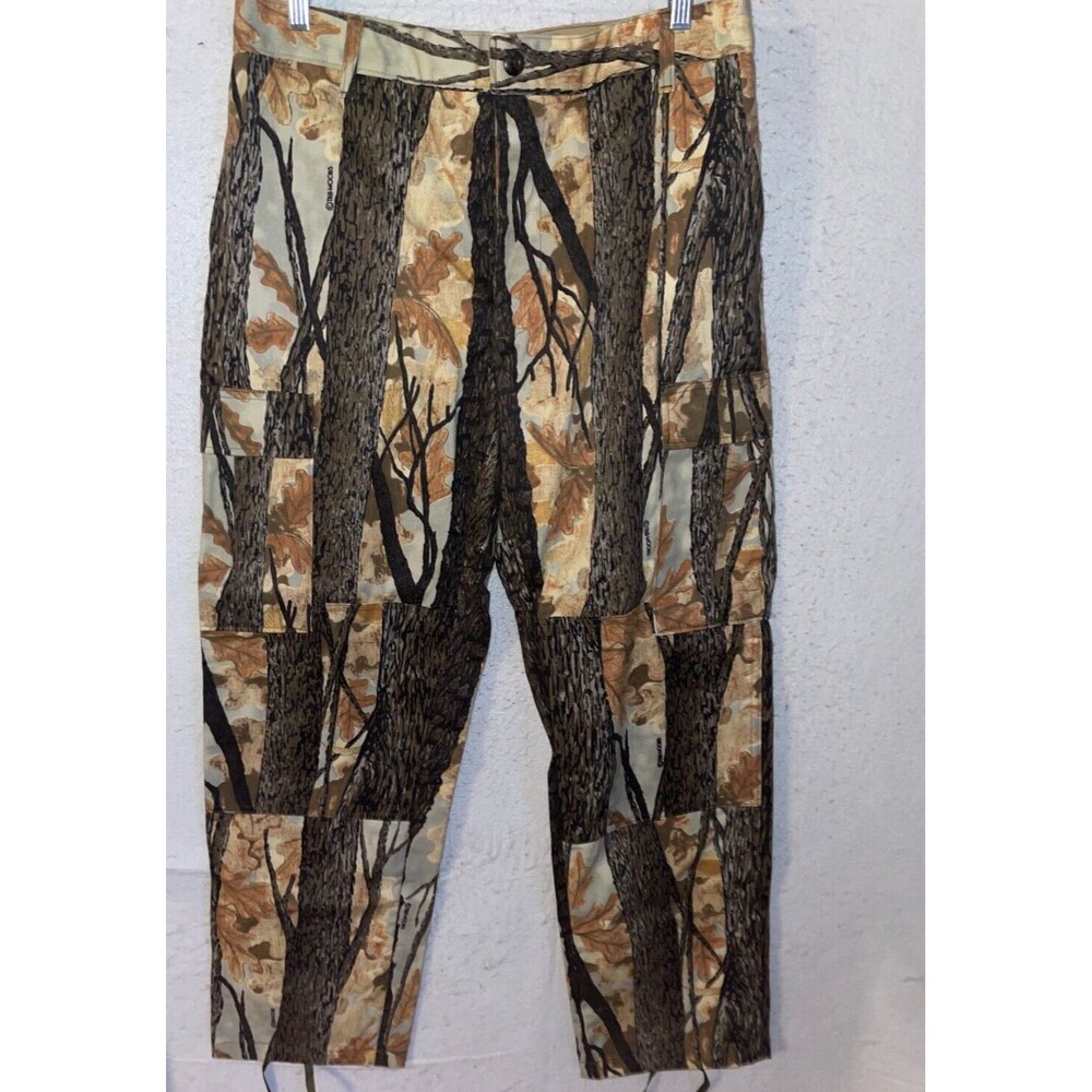 Vintage Tru Woods Camouflage Cargo Pants Men's M 34 x 32 Baggy Hunting USA tree